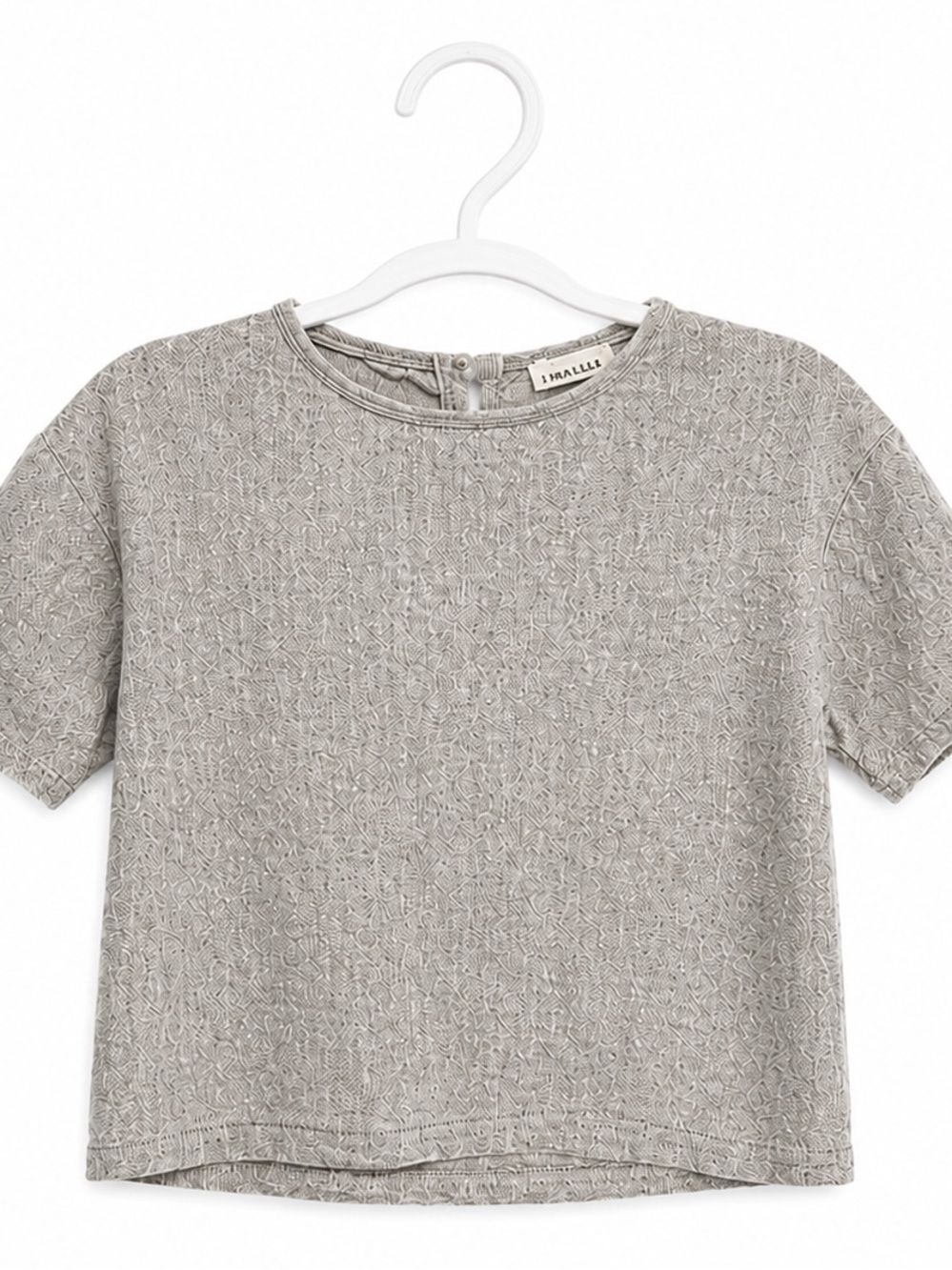 Jamie Kay Linen Organic Cotton Textured Gray Top 12M